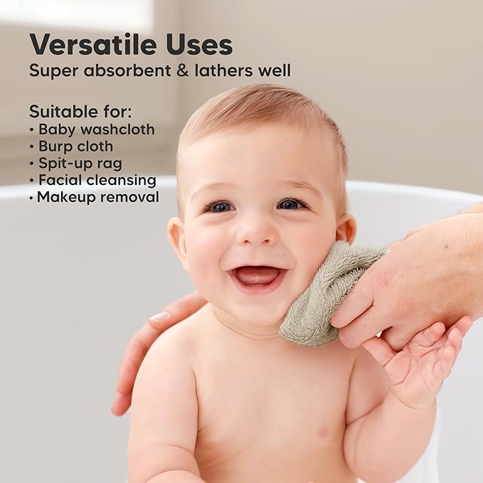 6-Pack Baby Washcloths