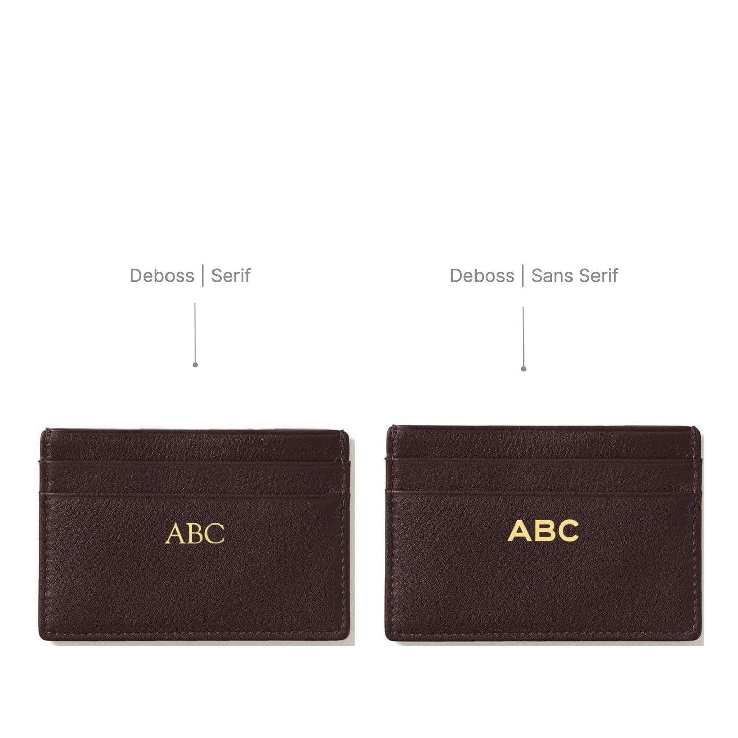 Leatherology Brown Men's Slim Credit Card Case Wallet - 4 credit card slots, center pocket for cash or receipts, slim silhouette design
