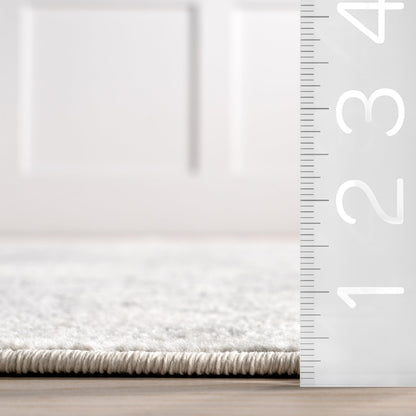 nuLOOM Odell Faded Vintage Area Rug, 4' x 6', Ivory, Rectangular, 0.47" Thick
