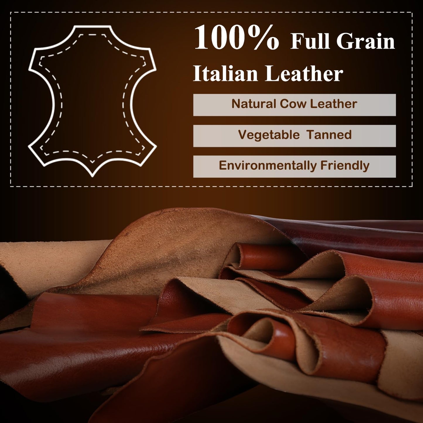 Banuce Italian Full Grain Leather Briefcase for Men Fits 15.6 Inch Laptop Office Work with Anti-theft Lock and Luggage Strap for Business Travel Brown