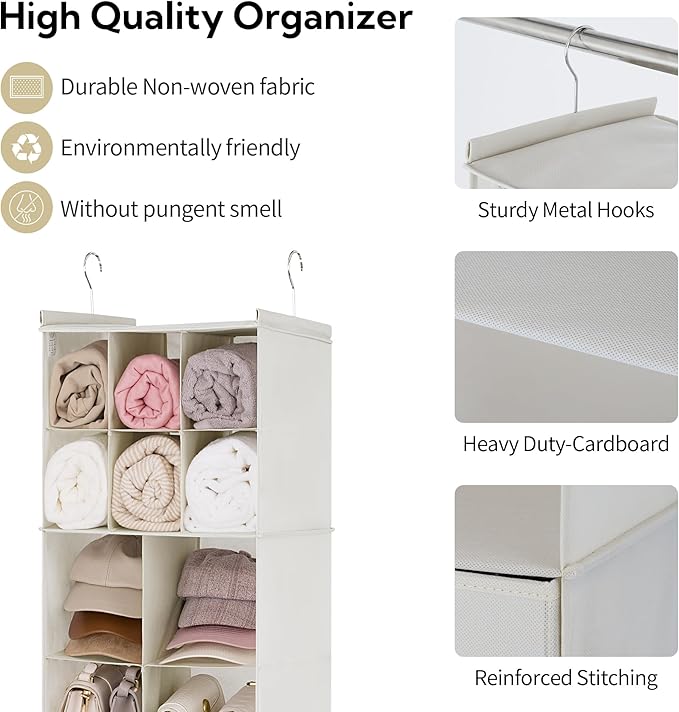 GRANNY SAYS Hanging Closet Organizer