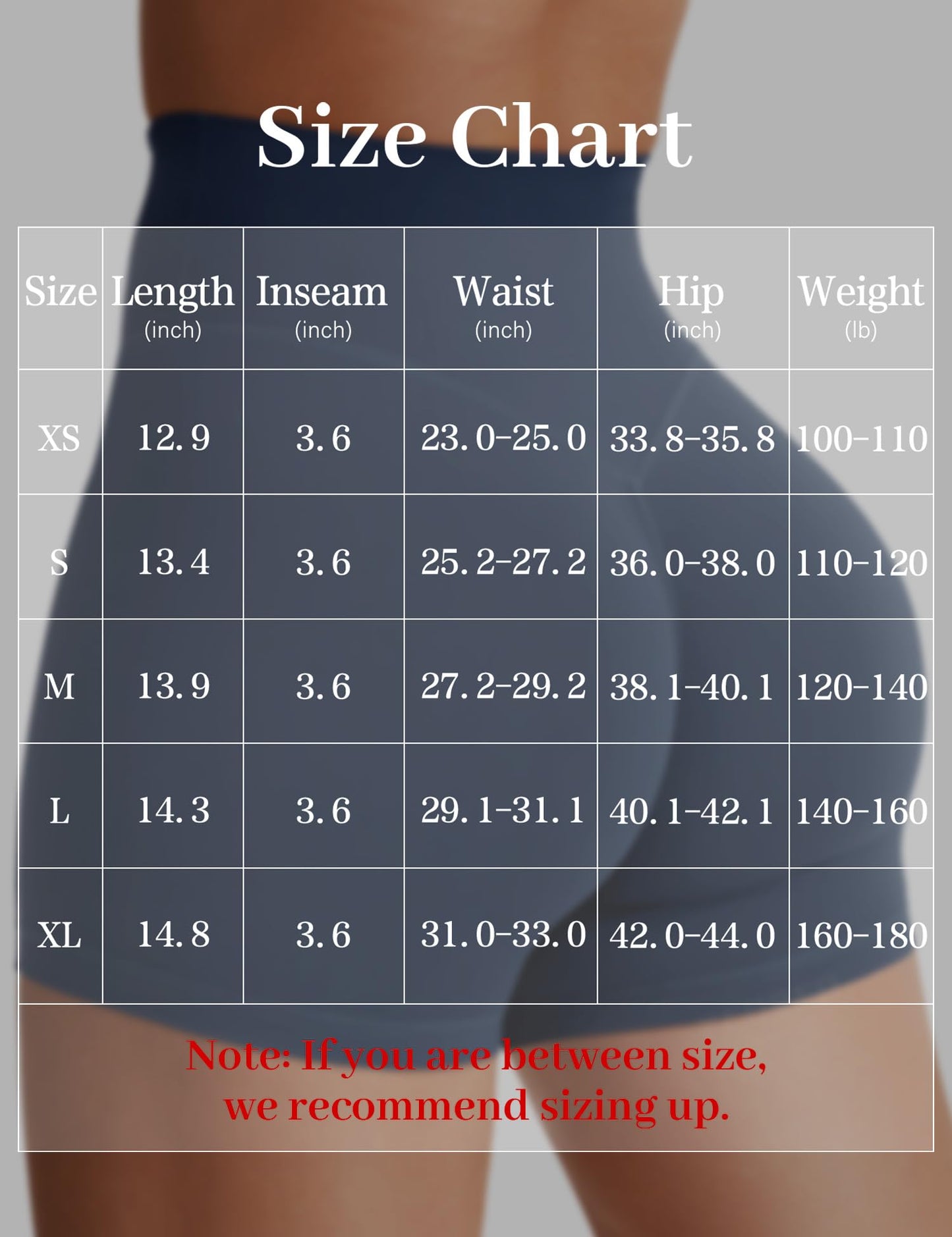 YEOREO Women's Biker Shorts 4.5" / 6" Workout Gym Shorts High Waist Tummy Control Hidden Scrunch Running Yoga Navy Blue