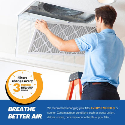 BNX TruFilter 18x20x1 MERV 10 (4-Pack) AC Furnace Air Filter - MADE IN USA - Pleated Air Conditioner HVAC AC Furnace Filters - Removes Odor, Mold, Bacteria, Smoke