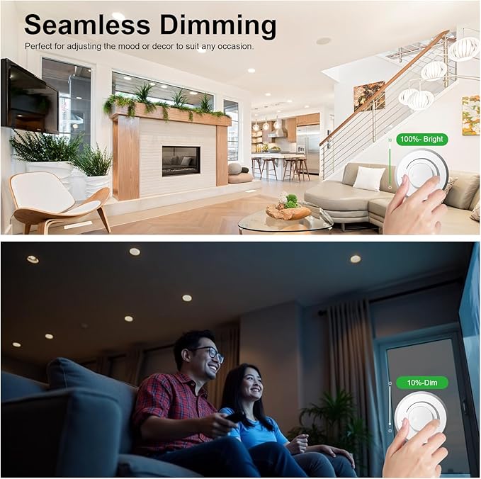 Dimmable GU10 LED Light Bulbs - 5W, Soft White (3000K), 700 Lumens, Wide 110° Flood Beam, Great for Recessed and Track Lighting in Kitchens, Living Rooms, and Bedrooms, 12-Pack