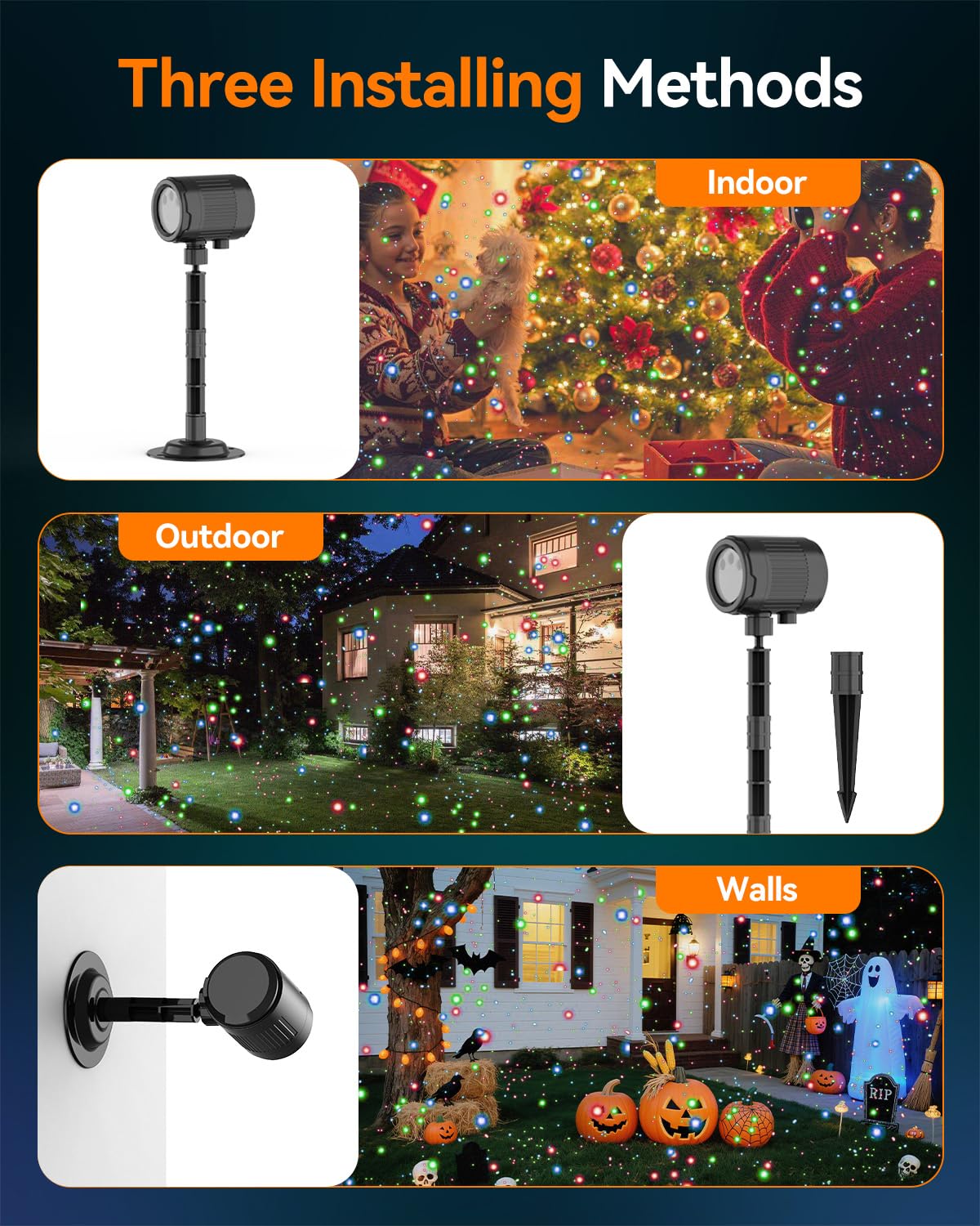 MXLATUU Laser Projector Lights, Valentines Day Gift RGB Laser Light with RF Remote,Timer, Christmas Holiday Decorations Projector for Home Garden Yard Party Outdoor Indoor Lights Show