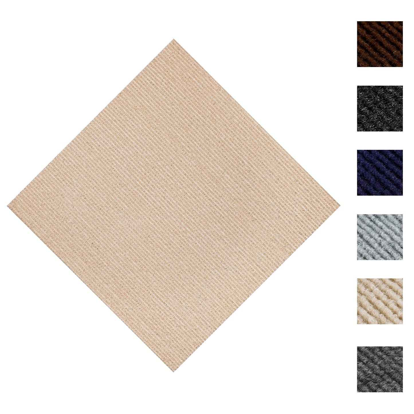 CUCOS Carpet Tiles 24" x 24" Peel and Stick, Self Adhesive Square Carpet with Soft pad, Non-Slip Carpet Floor Tiles Easy DIY for Bedroom,Living Room 10 PCS