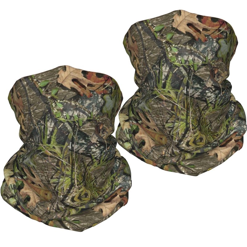 Valvphora 2 Pack Forest Camo Neck Gaiter Face Mask, Deer Duck Hunting Accessories Gifts for Men,Gator Neck is Used for Hunting