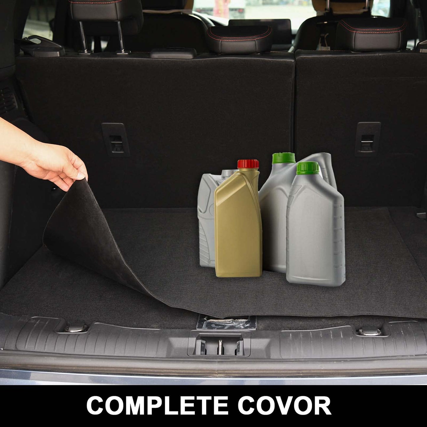 AiBOB Oil Spill Mat, 36 X 48 inches, Garage Floor Mat Under Car, Waterproof Backing Absorbent Pad Protects Floor, Durable, Reusable, Black