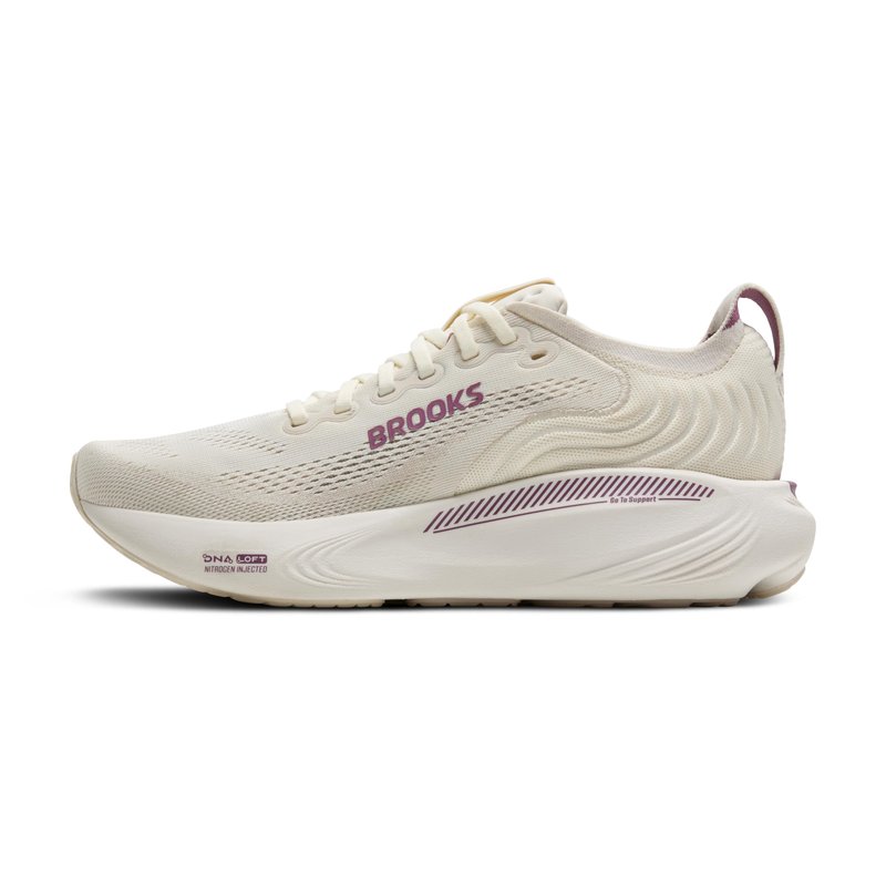 Brooks Women’s Adrenaline GTS 25 Supportive Running & Walking Shoe - Coconut/Argyle - 5 Medium