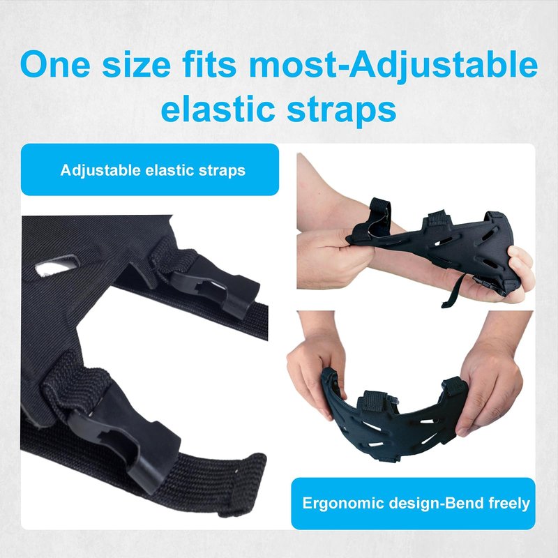NRJSSCC Archery Arm Guard, Adjustable Strap Buckle Bow Arm Guards & Forearm Protector Bracer for Adults, Men, Women. Ideal for Hunting, Target Shooting, and Practice, Black