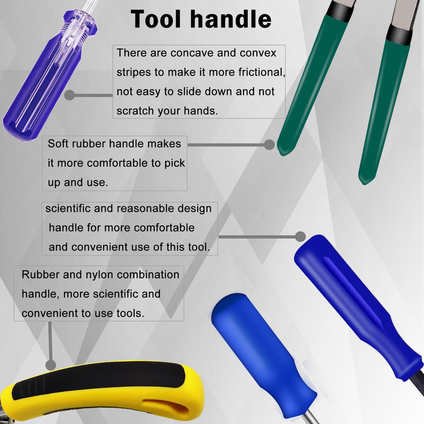 Sunxeke 4Pcs Upholstery Staple Remover Tool Set Including 7inch End Cutting Plier,V Tip Tack Puller,U Tip Tack Puller,Staple Remover,Nail Puller Carpet Remover for Furniture Floor Photo Frame