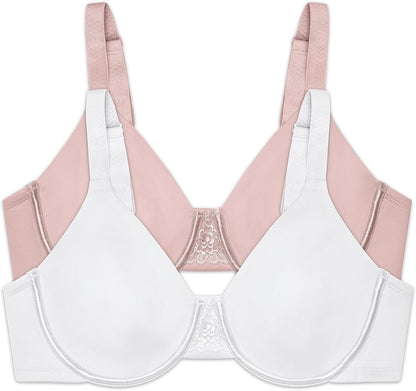 Vanity Fair Women's Beauty Back Smoothing Minimizer Bra, Minimizes Bust Line up to 1.5", Non Padded Cups up to H
