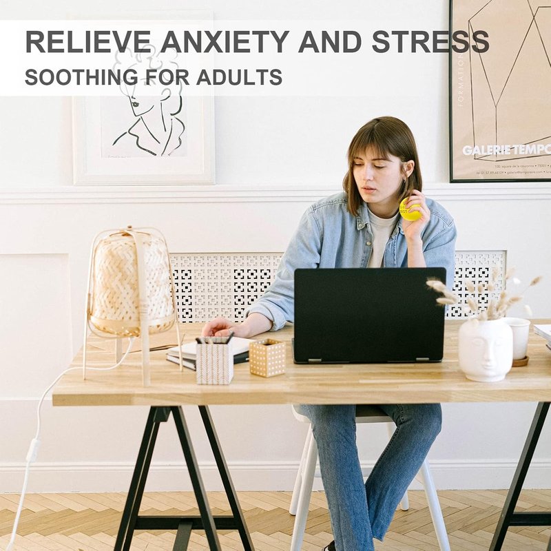 Stress Relief Balls - Lumarice Motivational Stress Balls for Kids & Adults | 5-Pack Hand Exercise Balls to Relieve Anxiety