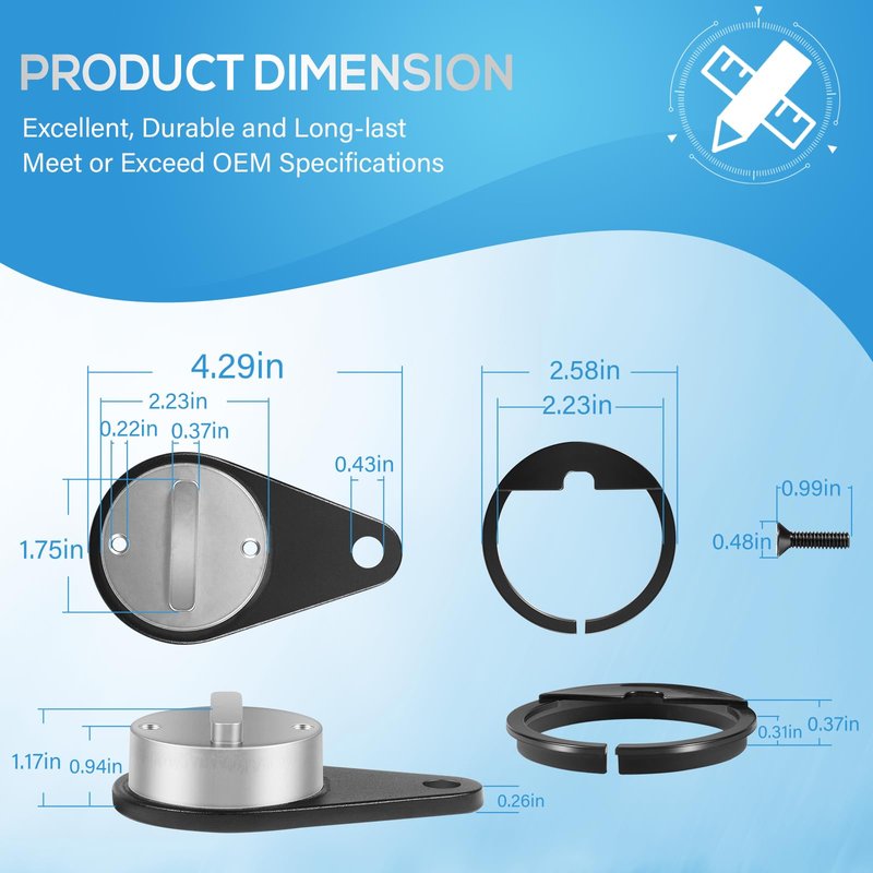 Pivot Brackets & Pivot Bushings Repair Kit Engine Rear Pivot Bushing Kit Fits for Minn Kota Ultrex & Fortrex Trolling Motors, Replaces for 2281932 2287300 2283411