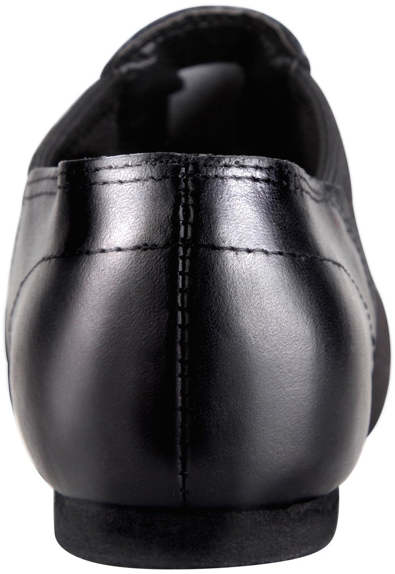 Linodes (Tent Leather Upper Jazz Shoe Slip-on for Women and Men's Dance Shoes Black 10M