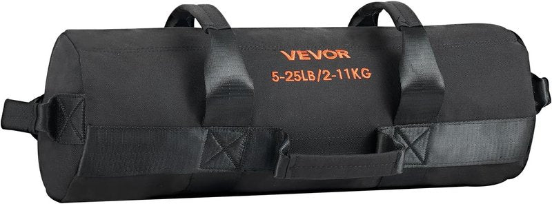 VEVOR Heavy Duty Workout Sandbag - Power Training Slam Bag for Strength & Cross-Training | Black (Unfilled)