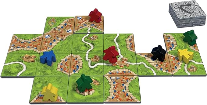 Asmodee Carcassonne Board Game - Classic Tile-Laying Strategy Game Family Fun Medieval Adventure for Kids &amp Adults Ages 7+ 2-5 Players 35 Minute Playtime