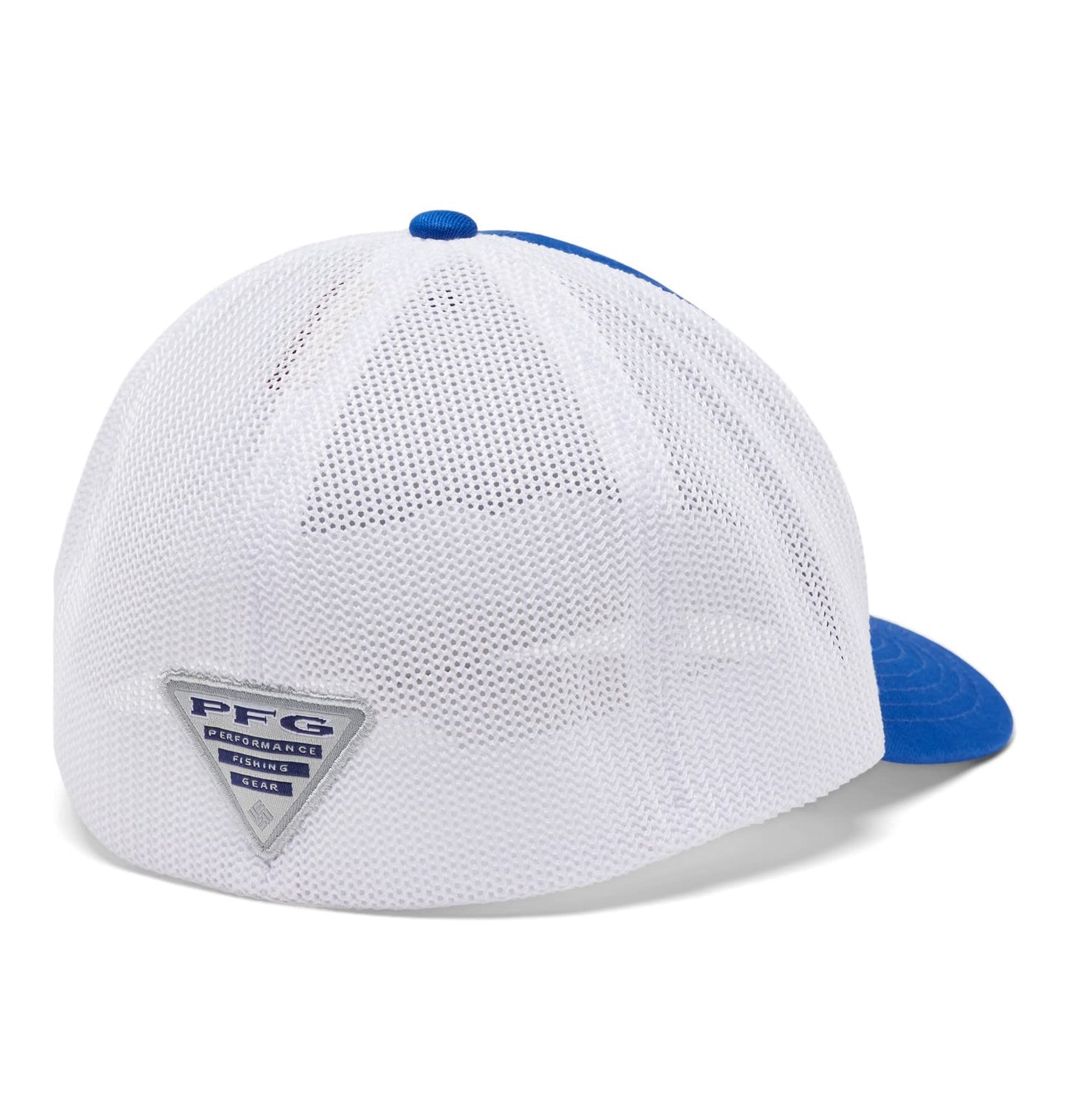 Columbia Unisex PFG Logo Mesh Snap Back - Mid, Blue Macaw/White/Marlin, One Size