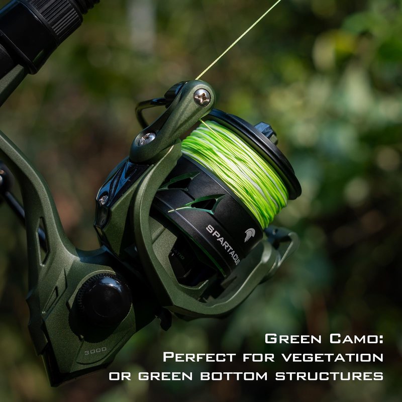 KastKing Superpower Braided Fishing Line, Grass Camo, 20 LB, 150 Yds
