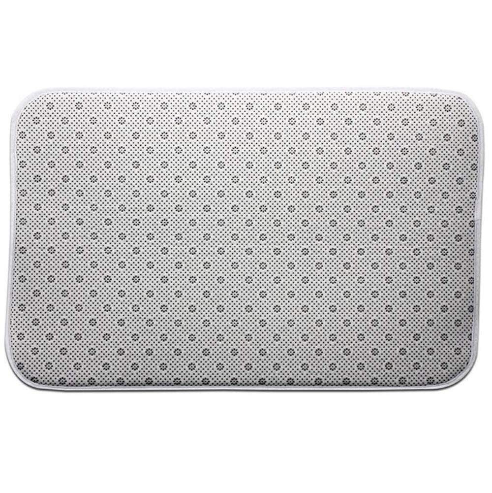 Pebble Stone Cobblestone Bath Mat for Bathroom Absorbent Bath Mat Rugs, Non Slip Rubber Backing Floor Mat 18x30Inch