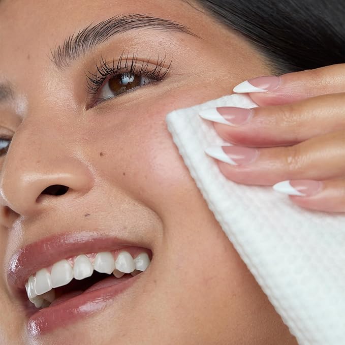 PEACE OUT Silver Shield Face Towels, Disposable Facial Towels