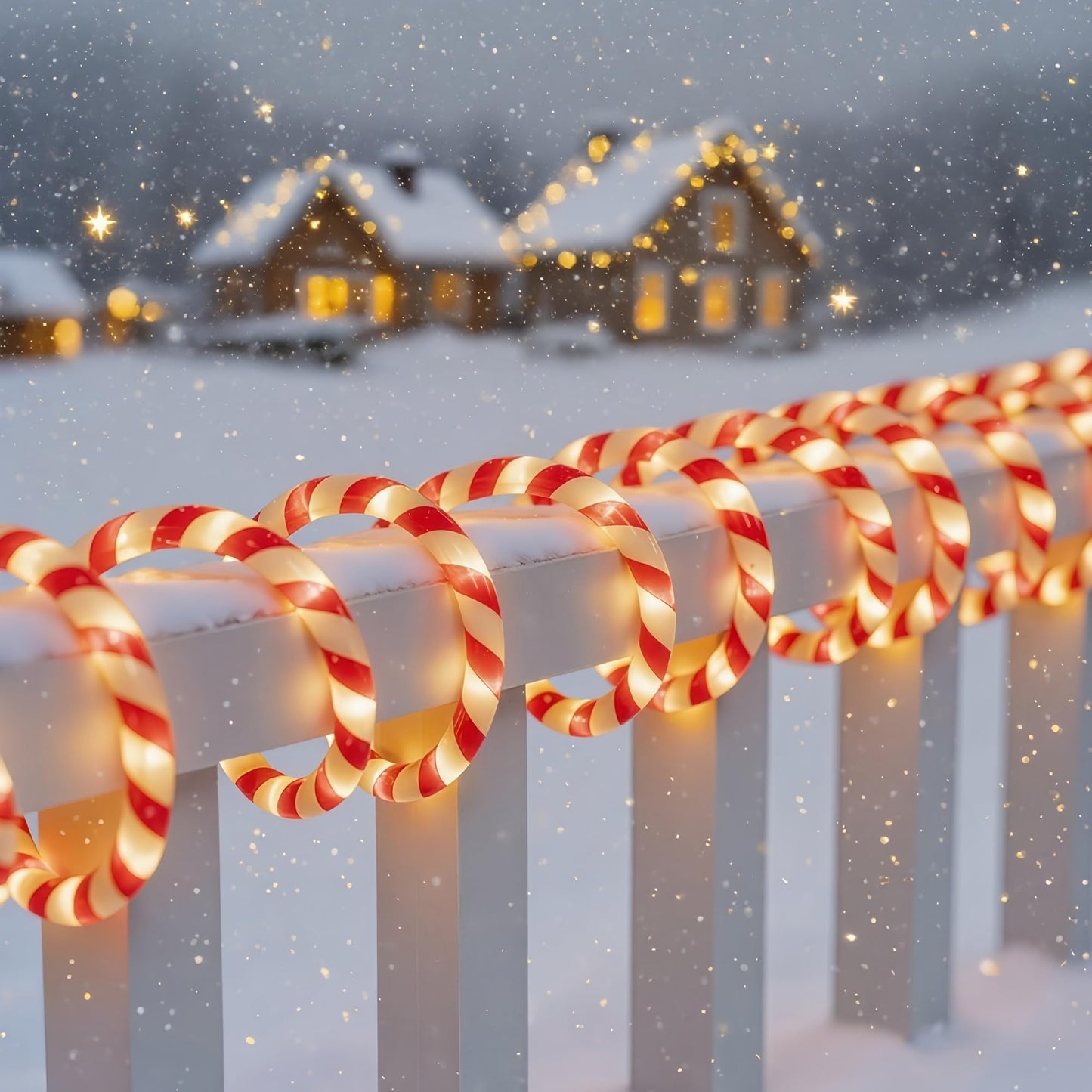 Watereem 360 LED Christmas Lights, 40 FT Candy Cane Rope Lights, Waterproof Xmas Tree Light, Connectable Tube Light Plug in for Indoor Outdoor Garden Yard Holiday Wedding Festival Party Decoration