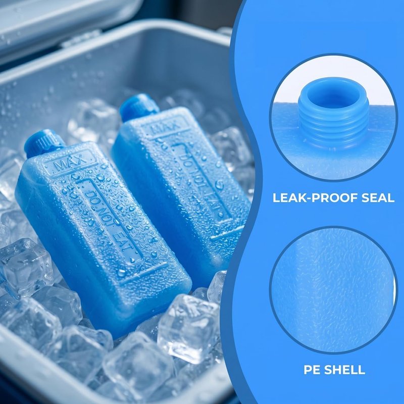 Reusable Ice Packs for Air Cooler Fan | Leak-Proof Ice Crystal Boxes - 4 Pcs for Lunch Boxes, Coolers & Breastmilk Storage