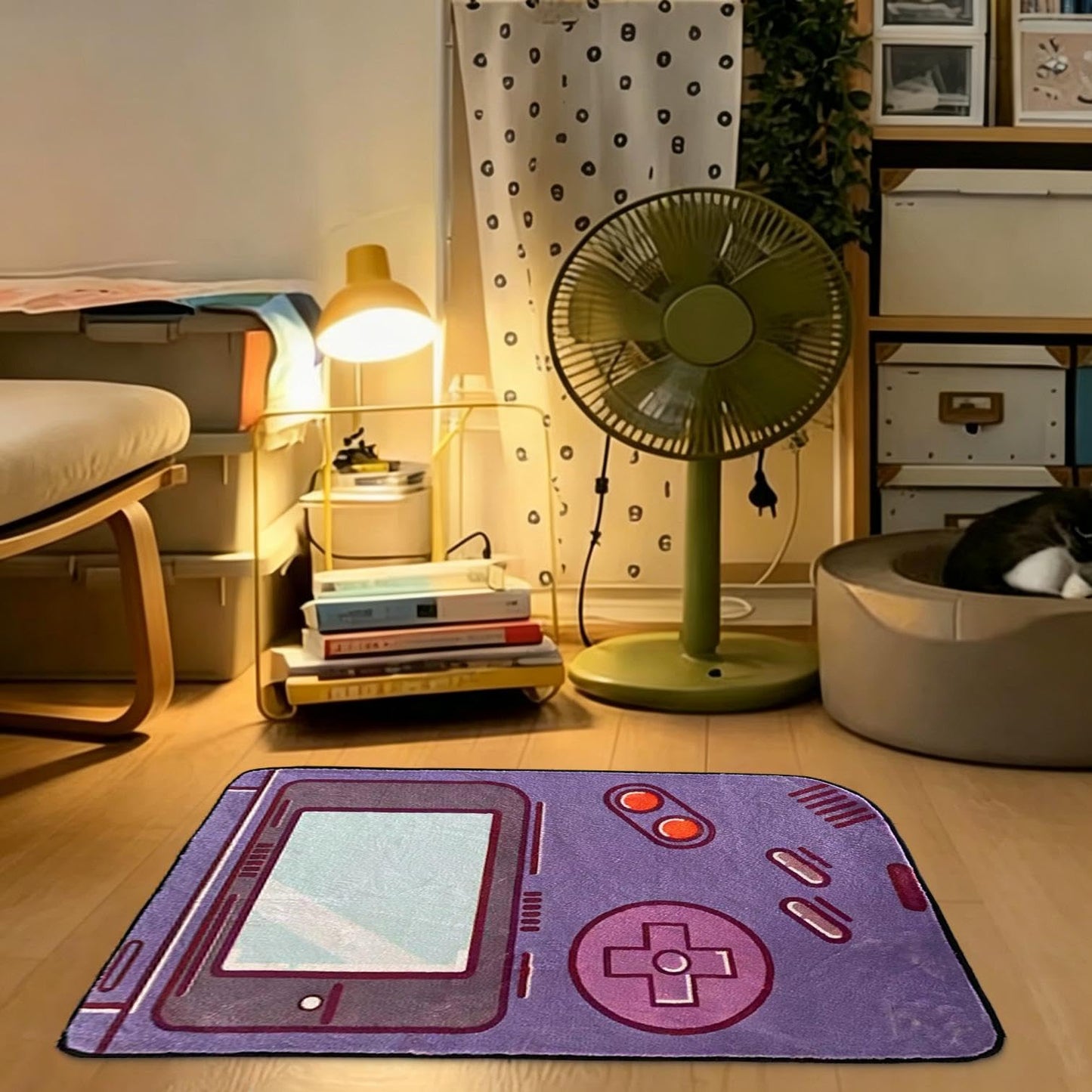 dovfa Gaming Rug for Boys Room, Gamer Rugs, Soft Rug for Bedroom, Better Non-Slip Backing, Washable & Easy Clean, Retro Game Console Faux Wool Rugs, Aesthetic Home Pad, Gift for Teens Kids, 32"X20"