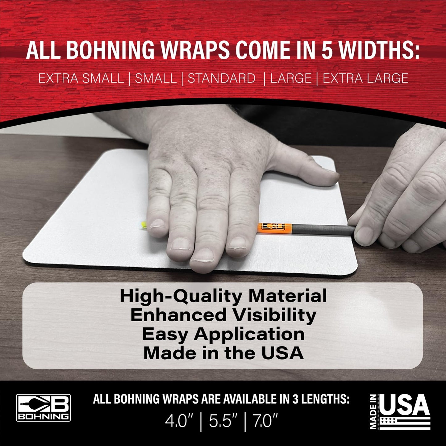 Bohning 4" Solid Arrow Wraps, Small, Blue
