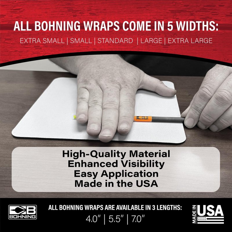 Bohning 4" Solid Arrow Wraps, X-Small, Neon Green