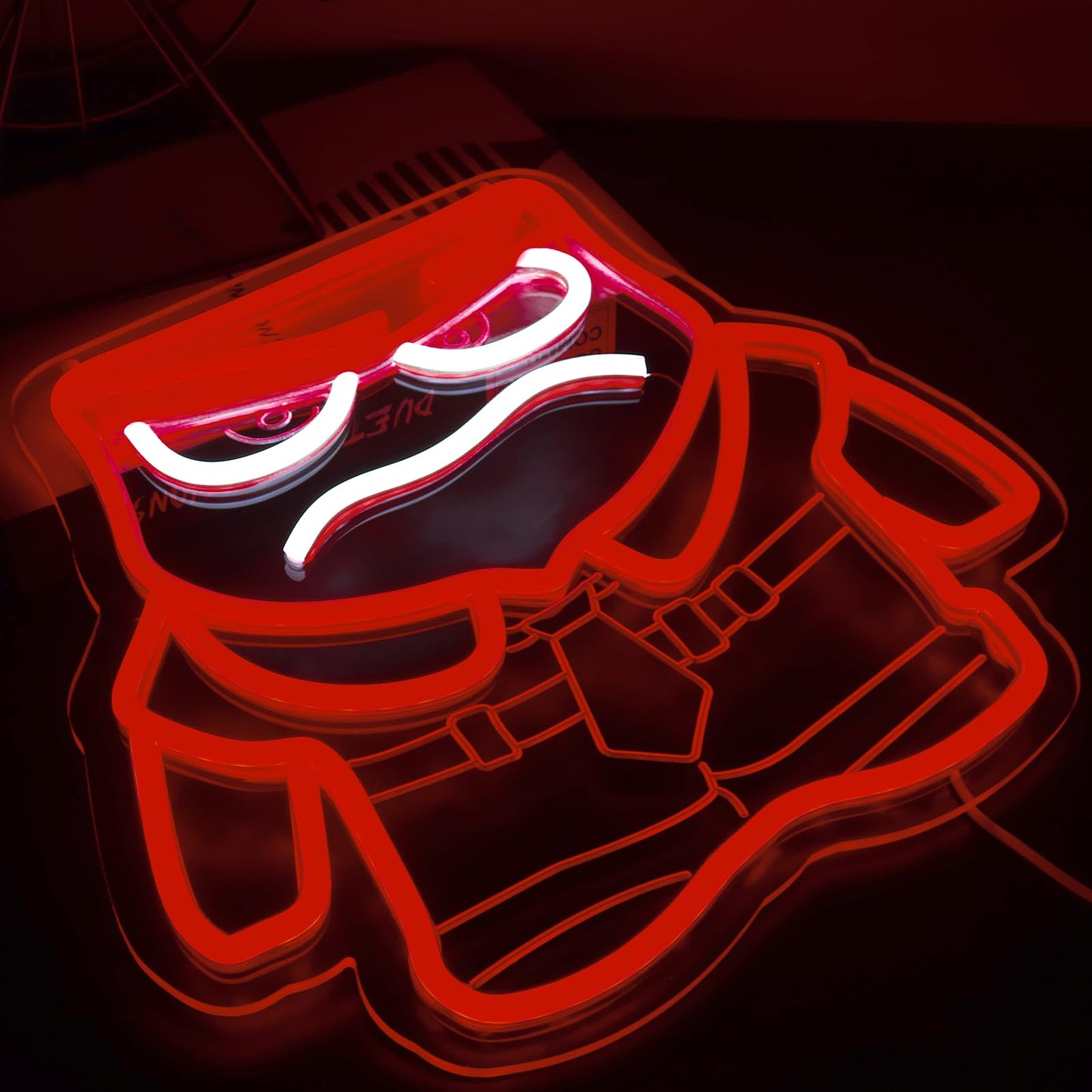 Cartoon Anime Neon Sign for Wall Decor Dimmable Cartoon Anger Neon Light Sign, LED Anger Neon Light for Bedroom Birthday Christmas Party Gifts10.9 * 12.2Inch
