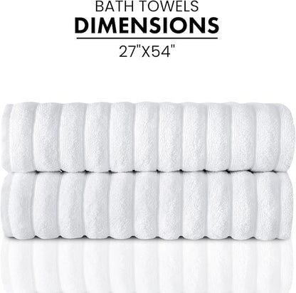 Classic Turkish Towels CTT Premium 2 Pack Bath Towels Set, Made