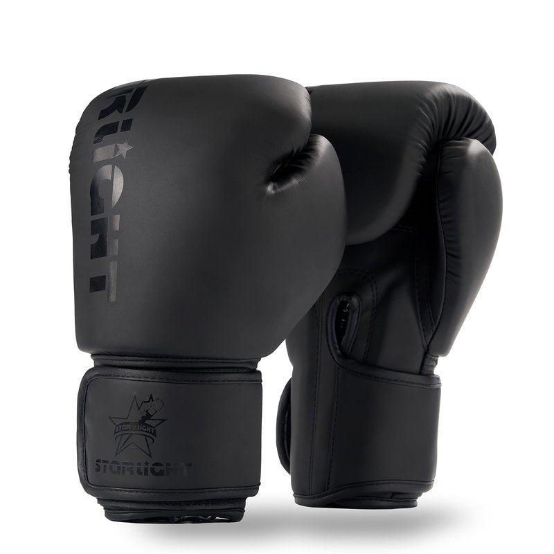Valchiria Boxing Gloves for Men Women, Sparring Training Punching MMA Kickboxing Boxing Gloves, Heavy Bag Workout Gloves for Boxing, Kickboxing, Muay Thai, MMA (All Black, 10 oz)