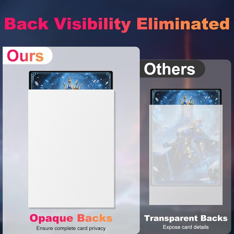 MTG Card Sleeves - 600 Pack Matte Dual-Sided Protectors | Opaque Back, Smooth Shuffle, Tear-Resistant, 6 Colors