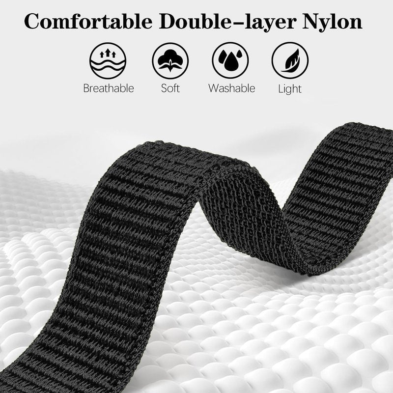 Oanux 20mm QuickFit Sports Ankle/Arm Band Compatible with Garmin Fenix 8 43mm/7S/7S Pro/6S/6S Pro/5S/5S Plus, Soft Nylon Bicep Strap for Epix Pro 42mm/Descent Mk2s/Descent Mk3i 43mm Men and Women