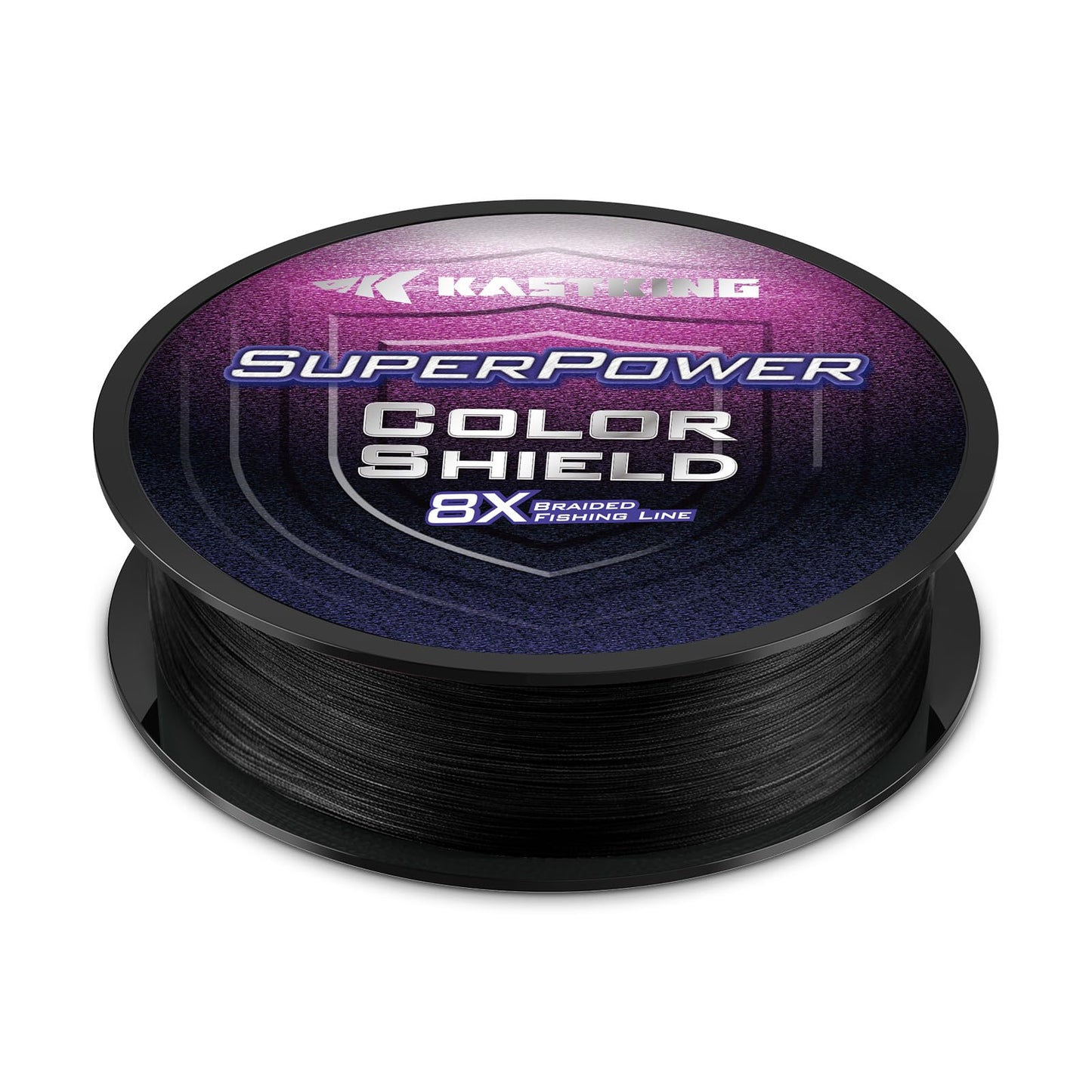 KastKing Superpower ColorShield Braided Fishing Line, Black,50LB,300Yards,X8