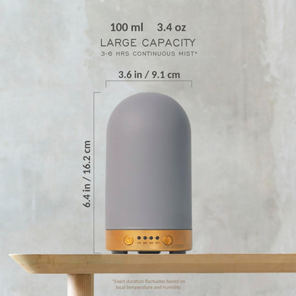 Earnest Living Essential Oil Diffuser White Ceramic Diffuser 100 ml Timers Night Lights and Auto Off Function Home Office Humidifier Aromatherapy Diffusers for Essential Oils