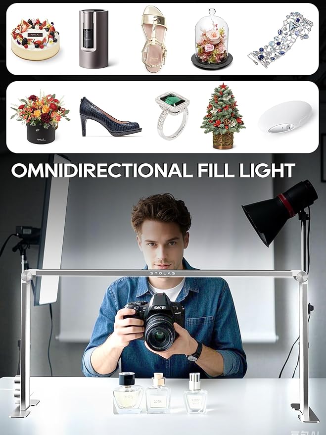 Portable Desk Lamp for Nail Tech, 3 Color Temperature, 4000-6000K Brightness Adjustable LED Nail Light for Desk