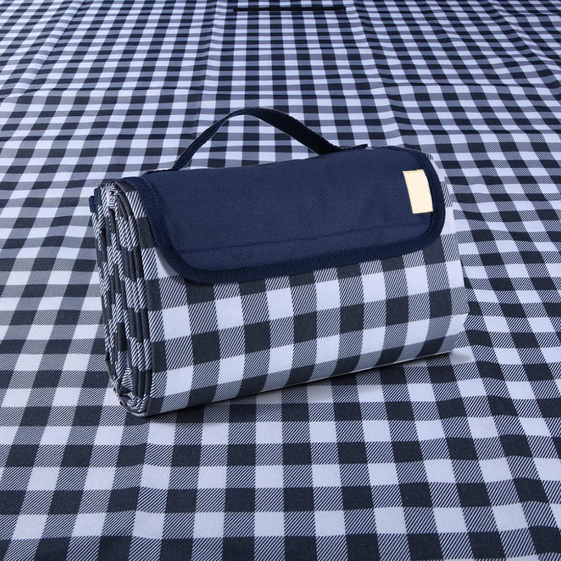 RUIBOLU Large Picnic Blanket Beach Blankets, 80''x60'' Picnic Mat Waterproof Sand Proof Foldable Portable for Outdoor Camping Hiking Travel Grass Park Music Festival Lawn Mats