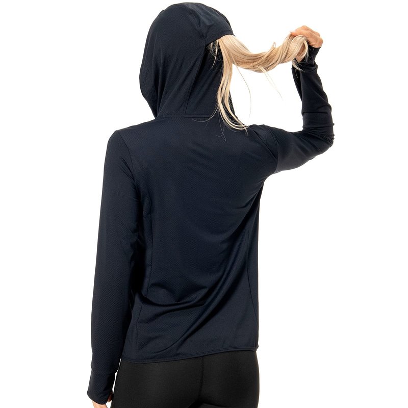 Lightbare Women's UPF 50+ Full Zip Hoodie Jacket Long Sleeve Hooded Sun Shirt with Pockets
