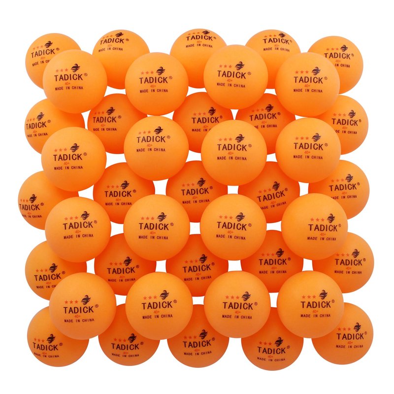 TADICK Quality 140 Pack Practice New Material Ping Pong Balls, 3-Star Training Table Tennis Balls, Bulk Pong Balls (Orange)