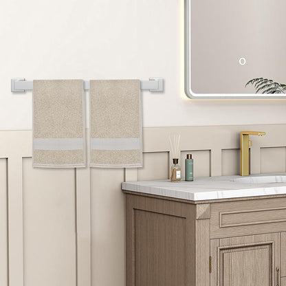JOPOFI 5 Piece Towel Bar Set - 23.6 Inch Bath Towel Holder - Brushed Nickel