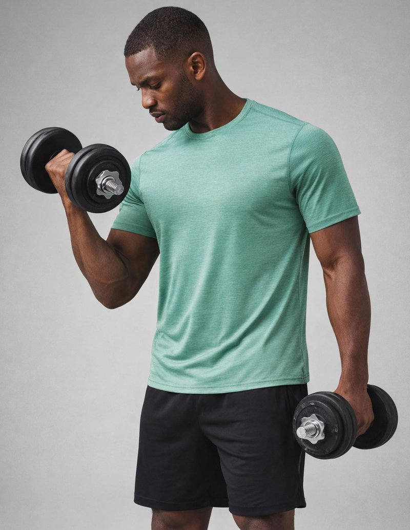 5 Pack Men’s Active Quick Dry Crew Neck T Shirts | Athletic Running Gym Workout Short Sleeve Tee Tops Bulk (Set 10, X-Large)