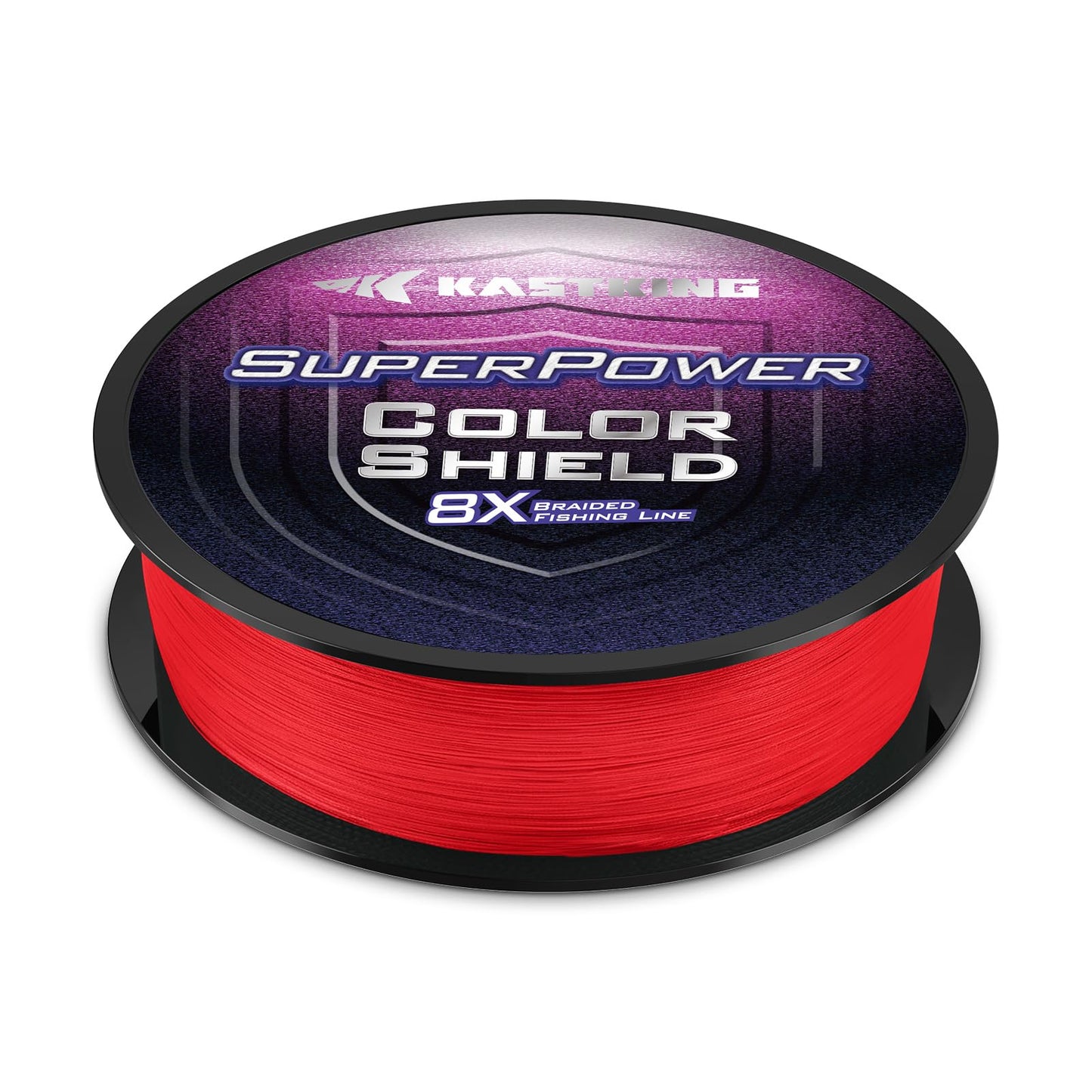 KastKing Superpower ColorShield Braided Fishing Line, Red,40LB,300Yards,X8