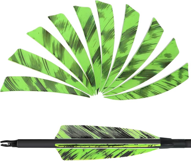 Natural Turkey Fletchings - 36pcs 4-Inch Shield Cut Real Feathers for Archery | Right Wing Vanes