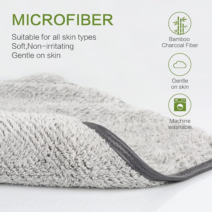 SUNLAND Microfiber Face Towels Reusable Makeup Remover Cloth Face Cloth Facial