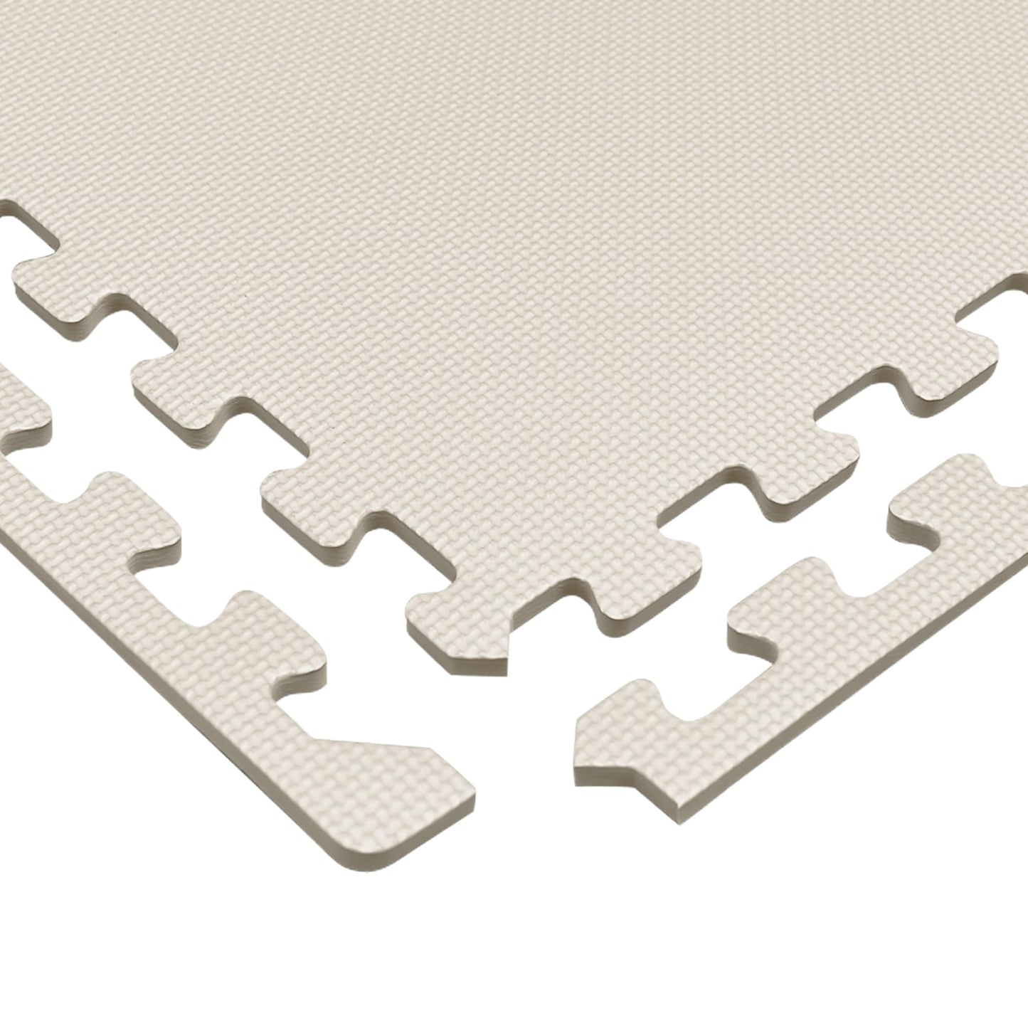 We Sell Mats 1/2" Thick Multipurpose EVA Foam Exercise Floor Mat, Interlocking Tiles, Anti-Fatigue for Home or Gym, 24 in x 24 in, 12 Tiles, Sand