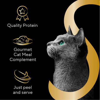 Sheba Selections Filets in Broth Adult Wet Cat Meal Complement Chicken or Tuna Recipe, 1.3 oz. Cups, 8 Count (Pack of 2)