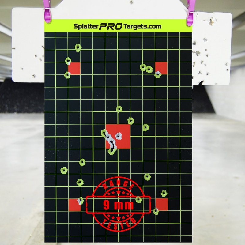 12x18 Splatter Targets. Shots Burst with a Bright Splatter Upon Impact. Instantly See Your Shots. (10)