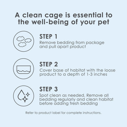 Kaytee Clean & Cozy White Paper Bedding, Made for Small Animals, 24.6 Liters